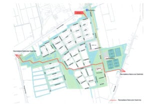 Plattegrond fietsroute Oostindie